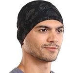 Tough Headwear Skull Cap Liners - Motorcycle and Bike Helmet or Hard Hat Cooling Liner - Mens and Womens No Sweat Head Caps - Cool Running Beanie for Men or Women - Skulls Design