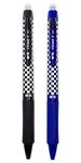 M&G iErase V New & Improved Friction & Heat Erasable Retractable Pen (Black + Blue)