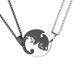 U7 Friendship Necklace For 2 Girls Best Friend Womens Jewellery BFF Matching Necklaces Couples