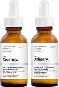 The Ordinary 100% Organic Cold-Pressed Moroccan Argan Oil 30ml (Pack of 2)