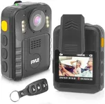 Pyle Police Security Video Body Camera - HD 2304x1296p 36MP Rechargeable Wireless Waterproof Wearable Law Enforcement Surveillance Cam, Audio Video Recording, Night Vision, Motion Detector PPBCM92