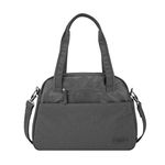 Travelon Anti-Theft Metro Medium Carryall Tote, Gray Heather, One Size, Travelon Anti-theft Metro Medium Carryall Tote