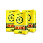 Qumir - Yerba Mate Canarias Pack 1 kg – 3 Units – Total 3 kg Yerba Mate