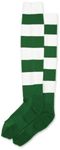 Mitre Adult Mercury Hoop Football Sports Socks | Football Team Kit | Lightweight Long Sock | Breathable Sports Sock, Emerald/White, Senior (7 UK - 12 UK)