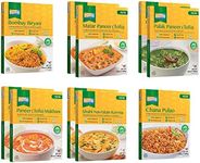 Ashoka 1932 Gluten-Free Meal Kits, Vegan Tofu Paneer Assortment, All-Natural Variety Pack, Heat & Eat Travel Friendly Meals, Authentic Indian Food with No Preservatives, Pack of 10