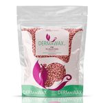 Dermawax Pink Rose Titanium Film Wax Premium Hot Wax Beads for Depilation Full Body Hair Removal Stripless Waxing Arm Legs Back Armpits Face Eyebrow Intimate Bikini Brazilian (1, Kilograms)