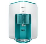 Havells MAX Water Purifier, First corner mounting design (Patented), Copper+Zinc+pH Balance with natural minerals, 7 stage Purification, RO+UV Purification tech., 7 L Transparent tank (White & green)