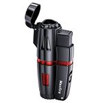 Maxfire Triple Jet Flame Torch Lighter Gas Butane Refillable, Sold without Gas