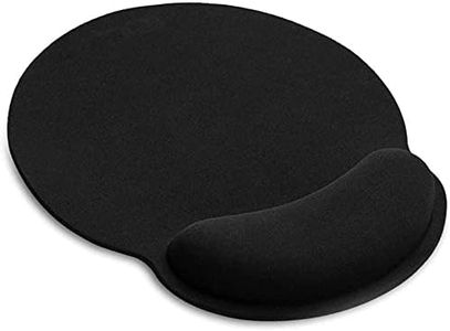 UCMDA Alfombrilla Ratón con Cojín de Muñeca Alfombra Ratón con Reposamuñeca Ergonómico Fibra Extrafina Alfombrilla Base de Goma Antideslizante Mouse Pad Gaming para Trabajadores Y Jugadores (Negro)