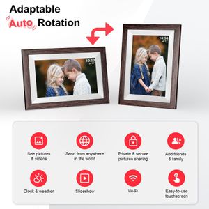 Hesmor 64GB Digital Photo Frame – WiFi Frameo Smart Display