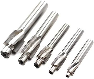 Preamer 5pcs M3-M8 Pilot Slotting Counterbore Mould End Mill Cutter Solid Slot Countersink End Mill Drill Bit