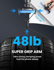 LISEN Car Phone Holder – 360° Rotating Air Vent Mount, Ultra Stable, Fits 4-7" Smartphones