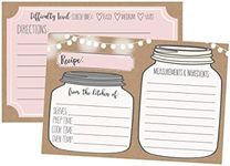 50 Double Sided Recipe Cards 4x6, W