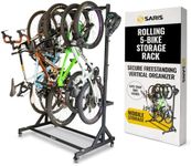 Saris Bicycle Wardrobe | 5-Bike Freestanding Bike Rack for Garage Storage
