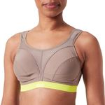 Champion Women's Shock Absorber Sn109 Active D+ Classic Sports Bra, Brown, 38D