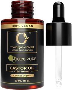 100% Plant Based Castor Oil for Hair & Skin | Cold Pressed Castor Oil Organic Unrefined Glass Bottle - Hexane-Free - Ideal for Hair Care, Skin Care, Eyelashes & Eyebrows | Arandi ka tel original |