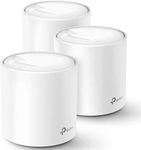 TP-Link Deco AX3000 WiFi 6 Mesh System (Deco X60) - Covers up to 7,000 Sq. Ft., Replaces Wireless Internet Routers and Extenders, 6 Ethernet Ports in total, supports Ethernet Backhaul, 3-Pack