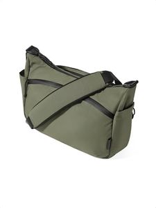 ALPAKA Flight Satchel 11L Messenger Crossbody Bag for Men and Women, Commuting, Business Travel, Daily Carry, Fits 12.9 Inch Tablet, Weatherproof Axoflux 210D Ripstop Nylon, Green