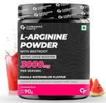 Carbamide Forte L Arginine Powder Supplement 3000mg | Pre-workout for men & women | L Arginine Supplement| Beet Root Powder - Masala Watermelon Flavour - 90g