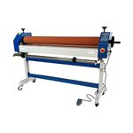 INTBUYING 63Inch (1600MM) Automatic Electric Manual Roller Laminating Machine Soft Rubber Roller Large Cold Laminator Office Photo Film Laminating