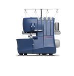 SINGER Making The Cut 4 Thread, Differential Feed, 1300 Stitches Per Min-Sewing Made Easy Serger, Blue, S0230