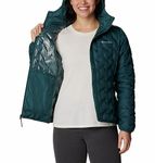 Columbia Womens Delta Ridge Down Hooded Jacket, Night Wave, XS