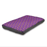 Hometex Luxury Dog Bed Box Pillow, Washable Cover - Stars Purple (Small)