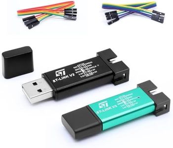 APKLVSR ST-Link V2 Emulator Downloader Programmatore, ST-Link V2, mini emulatore di programmazione per ST-M8 STM-32 con Dupont Wires