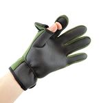 Undercover Mens Fishermans Neoprene Gloves GL640UCM Olive M/L