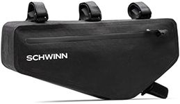 Schwinn Explore Bike Bag, 1.2 Liter Cycling Frame Pouch, Tool Free Attachment, Waterproof, Bicycle Storage Accessories