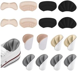 Provone 8 Pairs Heel Grips Liner for Men Women, Soft Heel Grips Shoes Cushion Pads, Anti-slip Shoe Inserts Heel Grips Liner Insert Foot Care Protectors for Loose Shoes Stop Heel Slip and Blister