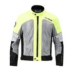 TVS Racing Road Zipper Riding Jacket for Men-High Abrasion 600D Polyester, CE Level 2 Armour Protection-Essential Bike Jacket for Bikers (Neon-XL)