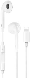 Earphones Earbuds with Wired Lightning Connector, in-Ear Headphones with Microphone & Remote, Noise Cancelling Ear Pods for iPhone 14/14 Plus/14 Pro Max/13/13 Mini/12/11/X/XR/XS/SE/8/7