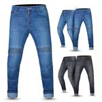 Tornado Thunder Men’s Motorcycle Jeans – CE Level 2 Armoured, Aramid Lined, AA Rated – Protective Riding Pants with Knee & Hip Pads – 12oz Heavy-Duty Denim (UK, Waist & Inseam, 44, 32, Blue)