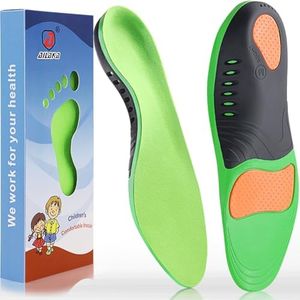 Ailaka Kids Orthotic Arch Support Shoe Insoles, Plantar Fasciitis Cushioning Athletic Inserts for Flatfoot Pain Relief Running Walking