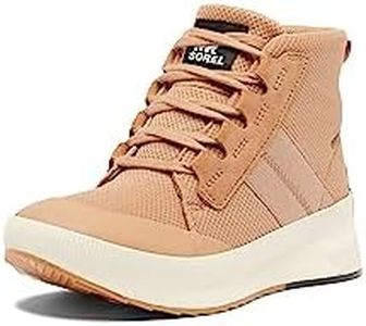 Sorel Women's Out N About III Mid Sneaker Waterproof Shoes, Tawny Buff, Chalk, 11