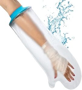 Waterproof Arm Cast Cover for Shower Adult Short,Soft Comfortable Watertight Seal to Keep Wounds Dry,Bath,Bandage Protector Cover Perfectly Broken Hand,Wrist,Finger,Elbow with No Mark on Skin Reusable