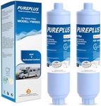 PUREPLUS RV Water Filter System for Garden, Pool, Spa, RV, Camper, Marine, Boat Hose, for Drinking, Car Washing, Gardening, Planting, Reduces Chlorine, Heavy Metals, Odors, 2PACK