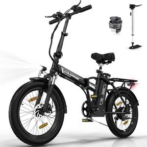 COLORWAY BK11M 20 × 3,0 Bici Elettrica EBike Biciclette da Città Pieghevoli Batteria da 36V 12Ah, 35-90 km Motore da 250W Bicicletta Elettrica,Pedelec per Unisex Adulto.