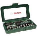 BOSCH 46-Piece Screwdriver Bit Set, with Screwdriver Bits & 12 Nutsetters