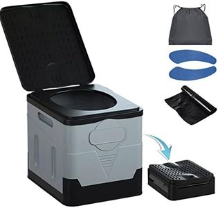 Portable Toilet, Outdoor Camping Toilet, Fishing Toilet, Squatty Potty, Campervan Toilet, Collapsible Toilet Bucket, Portable Loo, Camping Loo, Folded Away Flat WC