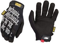 Mechanix Wear: The Original Work Glove with Secure Fit, Synthetic Leather Performance Gloves for Multi-Purpose Use, Durable, Touchscreen Capable Safety Gloves for Men (Black, Large)