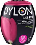 DYLON Washing Machine Fabric Dye Pod for Clothes & Soft Furnishings, 350g – Tulip Red