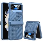 CENMASO for Samsung Galaxy Z Flip 4 Case, Z Flip 4 Case with Hinge Protection, [Military Grade Drop Protection] Rugged durable Non-Slip Shockproof Full Body Protective Case for Samsung Z Flip 4-Blue