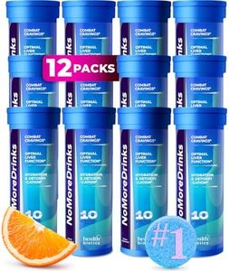 NoMoreDrinks Anti Alcohol Craving Supplement | Liver Detox & Combat Cravings | Energy Support Alcohol Replacement Drink | Organic Milk Thistle Supplement & Dandelion Root & 5HTP | (120) Energy Pills