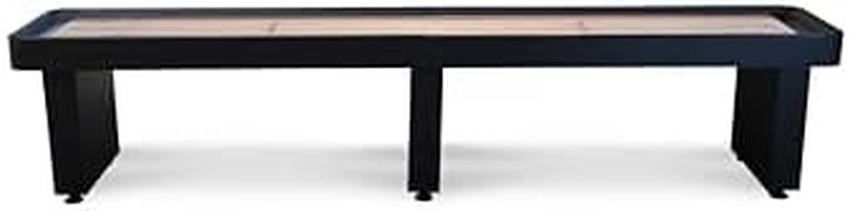 Empire USA - Black Bird Shuffleboard Table W/Eight Pucks (12FT,Black Finish)