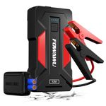 FOWAWU 3000 A Car Jump Starter(8.5 L Gas,6.5 L Diesel), 12 V Car Battery Jump Starter, Battery Jumper Starter Portable with USB 3.0, LED Light