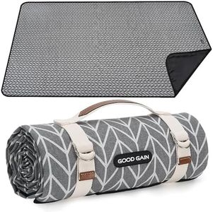 Picnic Blankets Outdoor Extra Large - Waterproof Picnic Blanket with Carry Strap | Machine Washable Picnic Mat with Sandproof Backing for Park , Grass, Camping, Hiking, Concerts (Graphite Grey)