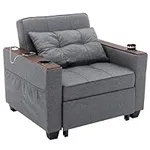 Purgreen 40 Inch Lounge Chair Bed, 