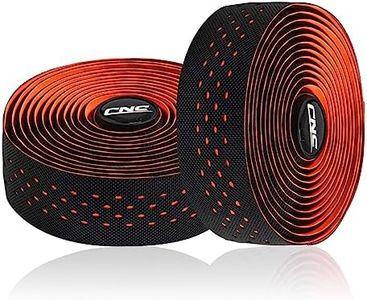 CNC Bike Handlebar Tape, Road Bicycle Bar Tapes, 2 Pcs Cycling Handle Wraps for Mountain Bike, Black/Blue/Green/Red/White/Yellow/Pink (Orange)